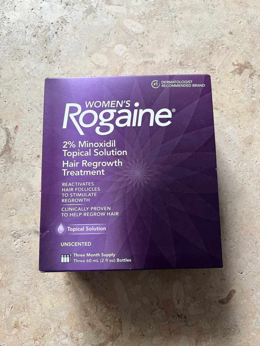 Rogaine Women's 2% Minoxidil Topical Solution Hair Regrowth Treatment - Purple
